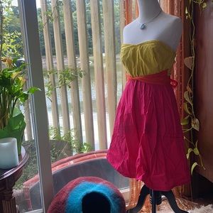 Anthro Maeve Heart Bodice Petticoat Color Pockets